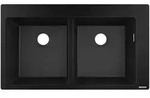 hansgrohe Einbausp&uuml;le S510-F635 880x510mm, 2 Hauptbecken, Hahnl&ouml;cher...