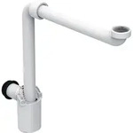Geberit Tauchrohrsiphon G 1 1/4, 32 mm, Raumsparmodell, f&uuml;r Waschbecken,...