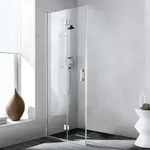 Kermi Liga Halbteil Eckeinstieg Pendel-Faltt&uuml;r 2CL 2CR 800 x 2000 mm ESG klar...