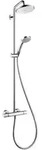 Hansgrohe Showerpipe Croma 220 Air 1jet, Brausekopf d = 220 mm, chrom