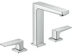 Hansgrohe Waschtisch-3-Loch-Armatur 160 Metropol mit Hebelgriffen,