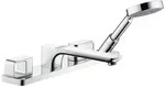 hansgrohe Fertigmontageset Axor Urquiola 4-Loch-Wannenrandarmatur, Ausladung 198 mm,