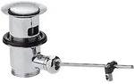 hansgrohe Ablaufg. 11/4"" f. WT und Bidet mit Kipphebel messing, rot