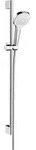 hansgrohe Brauseset Croma Select E Vario mit 90cm Brausestange EcoSmart Unica Croma,