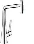 Sp&uuml;ltisch-Einhebelmischer Metris Select 320 M7117 edelstahl-optik, mit sBox,