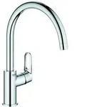 GROHE Einhand-Sp&uuml;ltischbatterie BauFlow 1/2"", hoher Auslauf, chrom