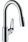 hansgrohe Sp&uuml;ltisch-Einhebelmischer M429-H180 chrom, mit Ausziehbrause,