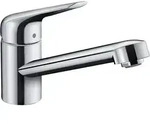 hansgrohe Sp&uuml;ltisch-Einhebelmischer M421-H100 chrom, schwenkbarer Auslauf 360Grad