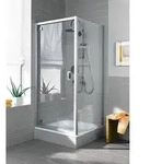 Kermi Ibiza 2000 Seitenwand TWO 700 x 1750 mm ESG klar Wei&szlig;