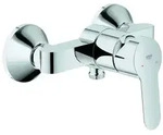 GROHE Brause-Einhebelmischer BauEdge chrom, Wandmontage