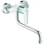 GROHE Wand-Sp&uuml;ltisch-Einhebelmischer Eurosmart 1/2"", Ausladung 276mm, chrom