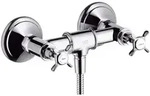 hansgrohe Brause-Zweigriff-Armatur Axor Montreux DN 15, chrom, Aufputz