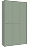 ALICE SPRINGS Schuhschrank ACSS832 in Sage: Moderner 6-t&uuml;riger Dielen-Schrank mit