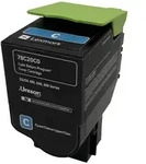 Lexmark Original Toner 78C20C0 Farbe: Cyan ca. 1.400 Seiten f&uuml;r CS 421 | 521 | 622