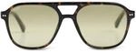 Kapten & Son Zurich Oversize Dark Tortoise Green Sonnenbrille in
