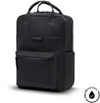 Kapten & Son Bergen Pro Sleek Full PU All Black Rucksack in Schwarz