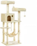 Kratzbaum mit Aussichtsplattformen, 143 cm, Beige