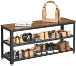 Schuhregal mit 2 Ablagen