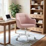 Homeoffice-Stuhl, Drehstuhl, Schreibtischstuhl, Rosa