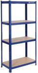 Schwerlastregal mit 4 verstellbaren Ablagen, Blau / 1