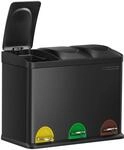Gro&szlig;er M&uuml;lltrenner 45 Liter (3 x 15 L), Schwarz