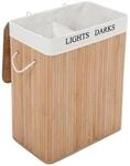W&auml;schekorb aus Bambus, Naturfarben / 100 L
