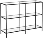 Konsolentisch aus Hartglas mit Metallrahmen