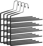 4er-Set platzsparende Hosenb&uuml;gel, Schwarz