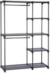 Offener Kleiderschrank, Grau / 43 x 112 x 165 cm