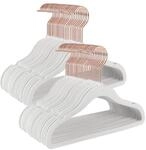Rutschfeste Kleiderb&uuml;gel f&uuml;r Kinderkleidung, Wei&szlig; / 50