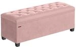 Sitzhocker mit Stauraum, Pastellrosa