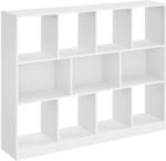 B&uuml;cherregal mit 11 F&auml;chern wei&szlig;