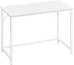 schmaler B&uuml;rotisch mit Metallgestell
