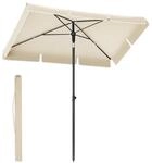 Knickbarer Sonnenschirm f&uuml;r Balkon, Beige / 230 x 150 cm
