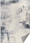 Moderner rutschfester Teppich f&uuml;r mehrere Wohnbereiche, Taubengrau / 160 x 230 cm