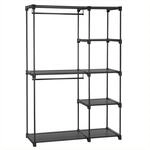 Offener Kleiderschrank, Schwarz / 43 x 112 x 165 cm