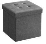 30 cm Sitzbank mit Stauraum klappbar, Dunkelgrau