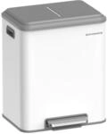 M&uuml;lltrennsystem 2 F&auml;cher f&uuml;r Recycling und Restm&uuml;ll, wolkenwei&szlig; / 30 L