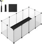 Kleintiergehege mit Bodenplatten 125 x 63 x 42 cm, 125L x 63B x 42H cm
