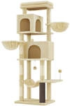 Kratzbaum mehrst&ouml;ckig 175 cm hoch, Sandbeige / XL (57 x 45 x 175 cm)