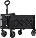 Handwagen faltbar, Tintenschwarz / 90 L