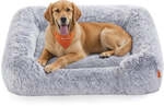 Hundebett mit erh&ouml;hten R&auml;ndern und abnehmbarem Bezug, XL (106 x 75 x 20 cm)