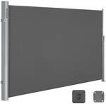SONGMICS Seitenmarkise f&uuml;r Balkon und Terrasse, Anthrazit / 200 X 350 cm /...