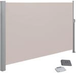 Seitenmarkise f&uuml;r Balkon und Terrasse, Taupe / 180 X 300 cm / Eisen