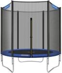 Trampolin &Oslash; 183 cm Schwarz-Blau