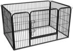 Tierlaufstall f&uuml;r Hunde, Schwarz
