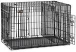 Feandrea Hundek&auml;fig mit 2 T&uuml;ren, Schwarz / XL (107 X 70 X 77,5 cm) / Mit Abnehmbare