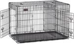 Hundek&auml;fig mit 2 T&uuml;ren, Schwarz / XXL (122 X 74,5 X 80,5 cm) / Mit Abnehmbare