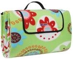 Wasserdichte Picknickdecke mit Tragegriff, Farbige Blumen