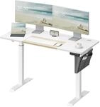 H&ouml;henverstellbarer Schreibtisch mit Memory-Funktion, Wei&szlig; / 60 X 140 cm
